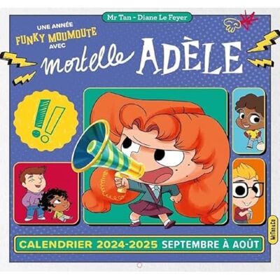 Mr Tan Calendrier mural Mortelle Adèle (2024-2025) - Publicité Mr Tan Calendrier mural Mortelle Adèle (2024-2025) - Publicité