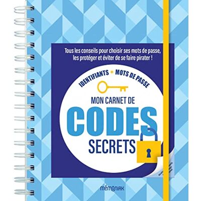Editions 365 Mon carnet de codes secrets Mémoniak - Publicité Editions 365 Mon carnet de codes secrets Mémoniak - Publicité