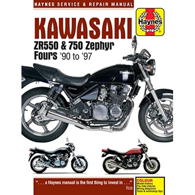 Haynes Publishing Kawasaki Zr550 & 750 Zephyr Fours '90 to '97 - Publicité Haynes Publishing Kawasaki Zr550 & 750 Zephyr Fours '90 to '97 - Publicité