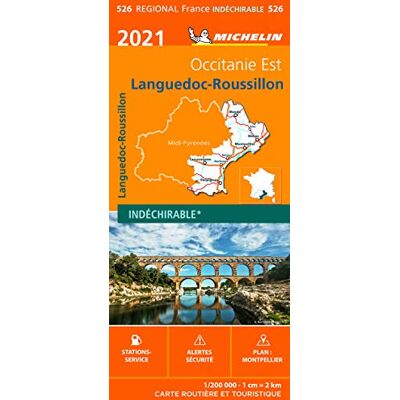 Michelin Carte Régionale Languedoc-Roussillon 2021 - Publicité Michelin Carte Régionale Languedoc-Roussillon 2021 - Publicité