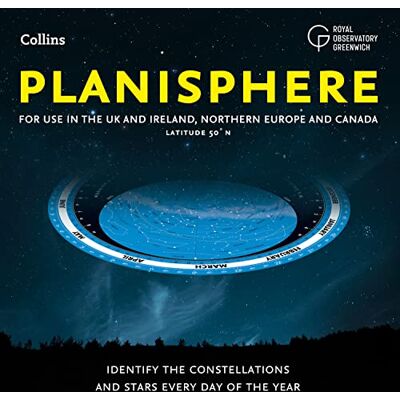 Royal Observatory Greenwich Planisphere: Latitude 50°N – for Use in the Uk and Ireland, Northern Europe, Northern USA and Canada - Publicité Royal Observatory Greenwich Planisphere: Latitude 50°N – for Use in the Uk and Ireland, Northern Europe, Northern USA and Canada - Publicité
