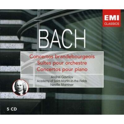 Various Bach : Concertos Brandebourgeois / Concertos pour Piano / Suites Orchestrales (Coffret 5 CD) - Publicité Various Bach : Concertos Brandebourgeois / Concertos pour Piano / Suites Orchestrales (Coffret 5 CD) - Publicité