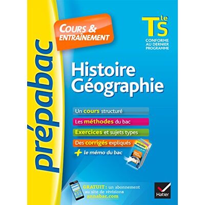 Brisson, Élisabeth Histoire-Géographie Tle S Prépabac Cours & entraînement: cours, méthodes et exercices de type bac (terminale S) - Publicité Brisson, Élisabeth Histoire-Géographie Tle S Prépabac Cours & entraînement: cours, méthodes et exercices de type bac (terminale S) - Publicité