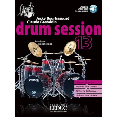 Divers, Auteurs Bourbasquet: drum session 13 29 pieces pour batterie (livre + cd) le livre - Publicité Divers, Auteurs Bourbasquet: drum session 13 29 pieces pour batterie (livre + cd) le livre - Publicité