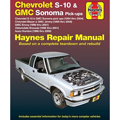 Haynes Chevrolet S-10 & Blazer GMC Sonoma Pick-Ups '94 Thru '04 Automotive Repair Manual: Chevrolet S-10 & GMC Sonoma Pick-Ups (1994 thru 2004) ... thru 2001) Isuzu Hombre (1996 thru 2000) - Publicité Haynes Chevrolet S-10 & Blazer GMC Sonoma Pick-Ups '94 Thru '04 Automotive Repair Manual: Chevrolet S-10 & GMC Sonoma Pick-Ups (1994 thru 2004) ... thru 2001) Isuzu Hombre (1996 thru 2000) - Publicité
