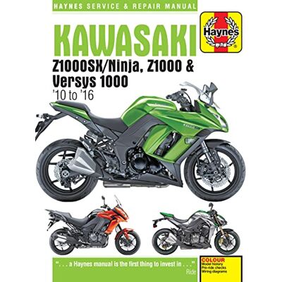Haynes Kawasaki Z1000SX, Z1000 & Versys 1000 '10 to '16 Service and Repair Manual - Publicité Haynes Kawasaki Z1000SX, Z1000 & Versys 1000 '10 to '16 Service and Repair Manual - Publicité