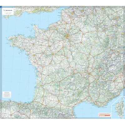 Collectif Michelin Carte Plastifie Roule France. Publicité Collectif Michelin Carte Plastifie Roule France. Publicité