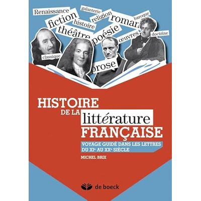 Brix, Michel Histoire de la littérature française: Voyage guidé dans les lettres du XIe au XXe siècle - Publicité Brix, Michel Histoire de la littérature française: Voyage guidé dans les lettres du XIe au XXe siècle - Publicité