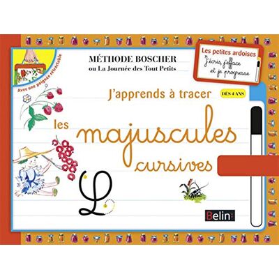 Belin Ardoises Boscher Les majuscules cursives - Publicité Belin Ardoises Boscher Les majuscules cursives - Publicité