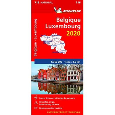 Michelin Carte Nationale Belgique, Luxembourg 2020 - Publicité Michelin Carte Nationale Belgique, Luxembourg 2020 - Publicité