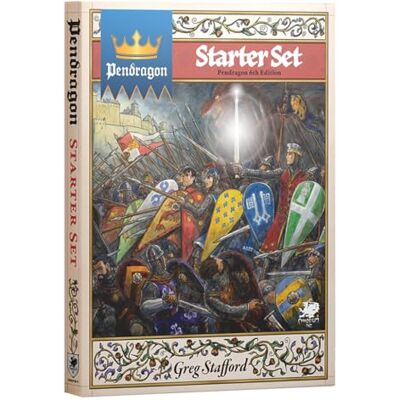 Chaosium Pendragon Starter Set – King Arthur RPG Boxed Set – Intro Adventure, Campaign, Rules, Pregenerated Characters & Dice – Beginner-Friendly Chivalric Roleplaying Game - Publicité Chaosium Pendragon Starter Set – King Arthur RPG Boxed Set – Intro Adventure, Campaign, Rules, Pregenerated Characters & Dice – Beginner-Friendly Chivalric Roleplaying Game - Publicité