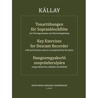 Gabor, Kallay Tonartubungen fur sopranblockflote key exercices for descant recorder flute a bec - Publicité Gabor, Kallay Tonartubungen fur sopranblockflote key exercices for descant recorder flute a bec - Publicité