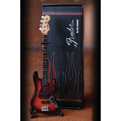 Axe Heaven Fender Jazz 3-color Sunburst Miniature Bass Replica - Publicité Axe Heaven Fender Jazz 3-color Sunburst Miniature Bass Replica - Publicité