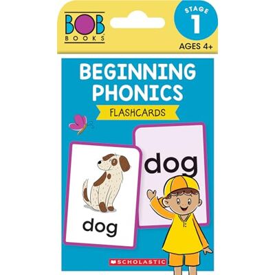 Scholastic Bob Books Beginning Phonics Flashcards Phonics, Ages 4 and up, Kindergarten (Stage 1: Starting to Read) - Publicité Scholastic Bob Books Beginning Phonics Flashcards Phonics, Ages 4 and up, Kindergarten (Stage 1: Starting to Read) - Publicité