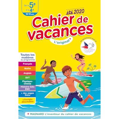 Mokrani, Laurence 2020 5E 4E CAHIER VACANCES 12-13 ANS - Publicité Mokrani, Laurence 2020 5E 4E CAHIER VACANCES 12-13 ANS - Publicité