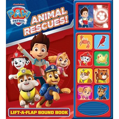PI Kids Nickelodeon Paw Patrol: Animal Rescues! Lift-A-Flap Sound Book - Publicité PI Kids Nickelodeon Paw Patrol: Animal Rescues! Lift-A-Flap Sound Book - Publicité