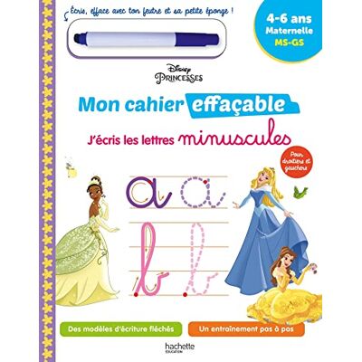 Collectif Disney Princesses Mon cahier effaçable J'écris les lettres minuscules (4-6 ans) - Publicité Collectif Disney Princesses Mon cahier effaçable J'écris les lettres minuscules (4-6 ans) - Publicité