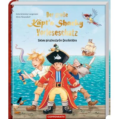 Langreuter, Jutta Der große Käpt'n Sharky Vorleseschatz: Sieben piratenstarke Geschichten - Publicité Langreuter, Jutta Der große Käpt'n Sharky Vorleseschatz: Sieben piratenstarke Geschichten - Publicité