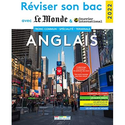 Collectif Réviser son bac avec le Monde 2022, Anglais Tronc commun et spécialité - Publicité Collectif Réviser son bac avec le Monde 2022, Anglais Tronc commun et spécialité - Publicité