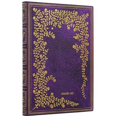 Paperblanks 2027 New York Rose (Gilded Age) Midi 18-Month Softcover Dayplanner (Elastic Band Closure) Horizontal - Publicité Paperblanks 2027 New York Rose (Gilded Age) Midi 18-Month Softcover Dayplanner (Elastic Band Closure) Horizontal - Publicité