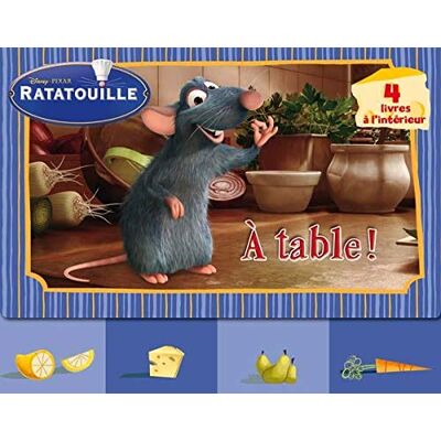 Disney Pixar A table !: Coffret en 4 volumes : Colette ; Rémy ; Emile ; Linguini - Publicité Disney Pixar A table !: Coffret en 4 volumes : Colette ; Rémy ; Emile ; Linguini - Publicité
