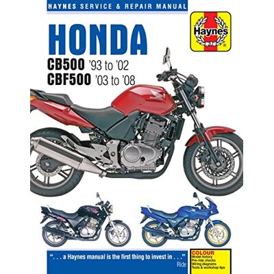 Haynes Honda CB500 & CBF500 (93 08) - Publicité Haynes Honda CB500 & CBF500 (93 08) - Publicité