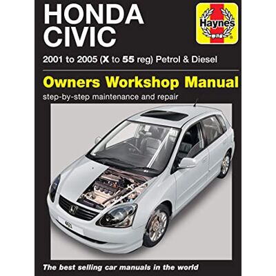 Haynes Honda Civic Petrol & Diesel (01 05) Repair Manual - Publicité Haynes Honda Civic Petrol & Diesel (01 05) Repair Manual - Publicité