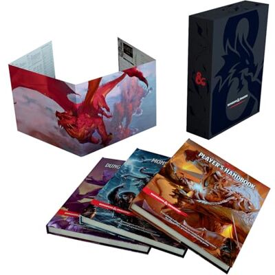 Wizards of the Coast LLC 2014 D&D Core Rulebooks (Dungeons & Dragons Gift Set) - Publicité Wizards of the Coast LLC 2014 D&D Core Rulebooks (Dungeons & Dragons Gift Set) - Publicité