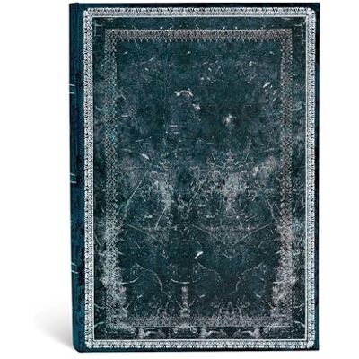 Paperblanks Carnet ligné Midi 130×180mm Reliure Classique à l' Ancienne série Acier Nuit - Publicité Paperblanks Carnet ligné Midi 130×180mm Reliure Classique à l' Ancienne série Acier Nuit - Publicité