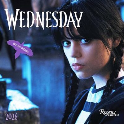 MGM Wednesday 2026 Wall Calendar (Includes Stickers) - Publicité MGM Wednesday 2026 Wall Calendar (Includes Stickers) - Publicité