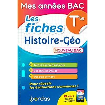 Collectif Mes années BAC Les fiches Histoire-Géo Terminale - Publicité Collectif Mes années BAC Les fiches Histoire-Géo Terminale - Publicité