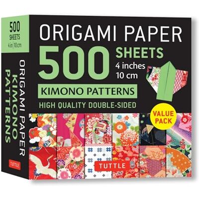 XXX Origami Paper 500 sheets Kimono Patterns4" 10 cm /anglais - Publicité XXX Origami Paper 500 sheets Kimono Patterns4" 10 cm /anglais - Publicité