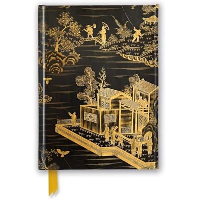 Chinese Lacquer Black & Gold Screen Notebook - Publicité Chinese Lacquer Black & Gold Screen Notebook - Publicité