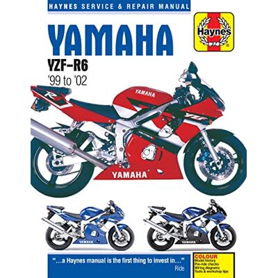 Haynes Yamaha Yzf-r6, '99-'02 Repair Manual - Publicité Haynes Yamaha Yzf-r6, '99-'02 Repair Manual - Publicité