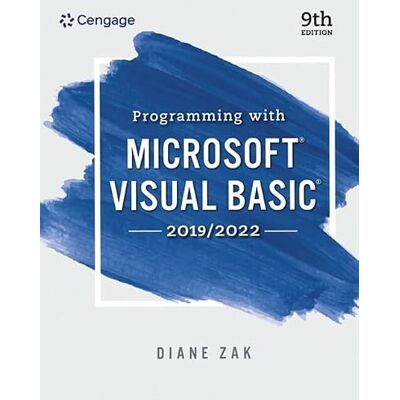 Zak, Diane Programming With Microsoft Visual Basic 2019/2022 - Publicité Zak, Diane Programming With Microsoft Visual Basic 2019/2022 - Publicité