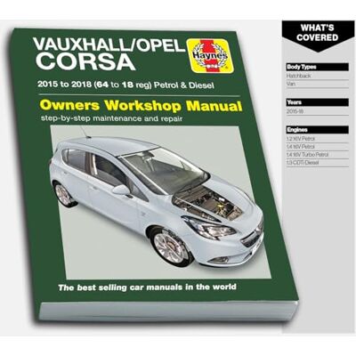 Haynes Vauxhall/Opel Corsa Petrol & Diesel (15 18) 64 to 18 - Publicité Haynes Vauxhall/Opel Corsa Petrol & Diesel (15 18) 64 to 18 - Publicité