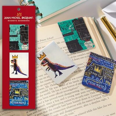 Galison Basquiat Magnetic Bookmarks - Publicité Galison Basquiat Magnetic Bookmarks - Publicité