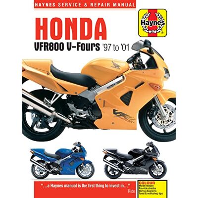 Haynes Honda Vfr800 V-fours '97-'01 Repair Manual - Publicité Haynes Honda Vfr800 V-fours '97-'01 Repair Manual - Publicité