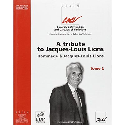 BLUM A TRIBUTE TO JACQUES-LOUIS LIONS TOME 2 - Publicité BLUM A TRIBUTE TO JACQUES-LOUIS LIONS TOME 2 - Publicité