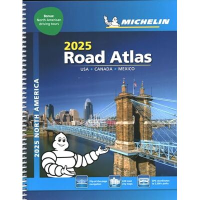 Michelin North America Road Atlas 2025: USA Canada Mexico, with Bonus North American driving Tours - Publicité Michelin North America Road Atlas 2025: USA Canada Mexico, with Bonus North American driving Tours - Publicité