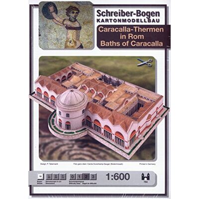 HMV Hamburger Modellbaubogen Verlag Aue-Verlag 40 x 28 x 28 x 10 cm Modèle thermes de Caracalla Kit - Publicité HMV Hamburger Modellbaubogen Verlag Aue-Verlag 40 x 28 x 28 x 10 cm Modèle thermes de Caracalla Kit - Publicité
