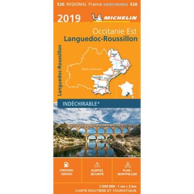 Michelin Carte Régionale Languedoc-Roussillon 2019 - Publicité Michelin Carte Régionale Languedoc-Roussillon 2019 - Publicité