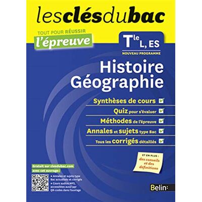 Balaresque, Nicolas Cls du Bac Histoire Gographie Tle L ES S Russir l'preuve - Publicité Balaresque, Nicolas Cls du Bac Histoire Gographie Tle L ES S Russir l'preuve - Publicité