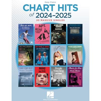 Various Chart Hits of 2024-2025 pour Piano Recueil Easy Piano avec Symboles d’Accords et Paroles Complètes 20 Tubes Pop et Rock de Billie Eilish Sabrina Carpenter Bruno Mars Lady Gaga et plus - Publicité Various Chart Hits of 2024-2025 pour Piano Recueil Easy Piano avec Symboles d’Accords et Paroles Complètes 20 Tubes Pop et Rock de Billie Eilish Sabrina Carpenter Bruno Mars Lady Gaga et plus - Publicité