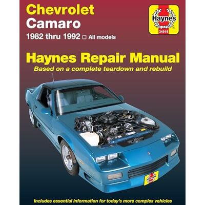 Haynes Chevrolet Camaro, 1982-1992 - Publicité Haynes Chevrolet Camaro, 1982-1992 - Publicité
