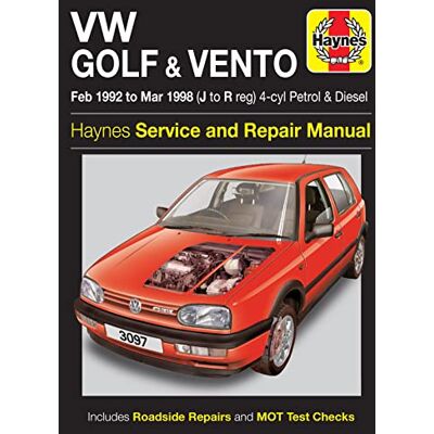 Haynes VW Golf & Vento Petrol & Diesel (Feb 92 Mar 98) J To R - Publicité Haynes VW Golf & Vento Petrol & Diesel (Feb 92 Mar 98) J To R - Publicité