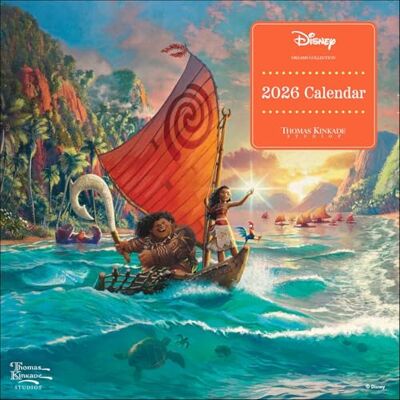 Kinkade, Thomas Disney Dreams Collection by Thomas Kinkade Studios 2026 Mini Wall Calendar - Publicité Kinkade, Thomas Disney Dreams Collection by Thomas Kinkade Studios 2026 Mini Wall Calendar - Publicité