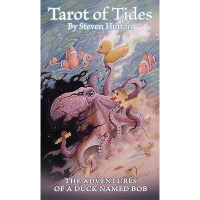 Hutton, Steven Tarot of Tides: The Adventures of a Duck Named Bob―Unique 78-Card Tarot Deck and 164-Page Guidebook, Imaginative Storytelling, Fantasy Artwork, Toy Duck Hero’s - Publicité Hutton, Steven Tarot of Tides: The Adventures of a Duck Named Bob―Unique 78-Card Tarot Deck and 164-Page Guidebook, Imaginative Storytelling, Fantasy Artwork, Toy Duck Hero’s - Publicité