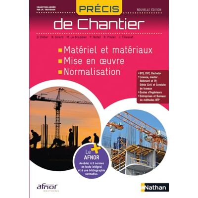 Didier, Dominique Précis de Chantier Coll. AFNOR - Publicité Didier, Dominique Précis de Chantier Coll. AFNOR - Publicité