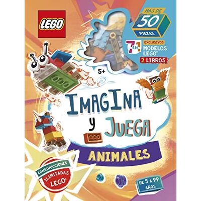 LEGO ICONIC. Imagina y juega. Animales: Incluye dos libros y 50 piezas - Publicité LEGO ICONIC. Imagina y juega. Animales: Incluye dos libros y 50 piezas - Publicité